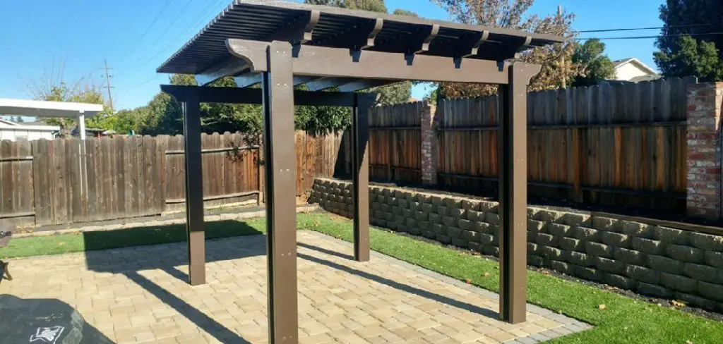 How to Anchor a Pergola to Pavers