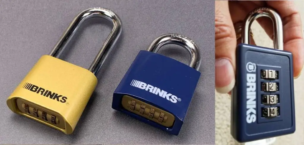 How to Unlock Brinks Combination Lock