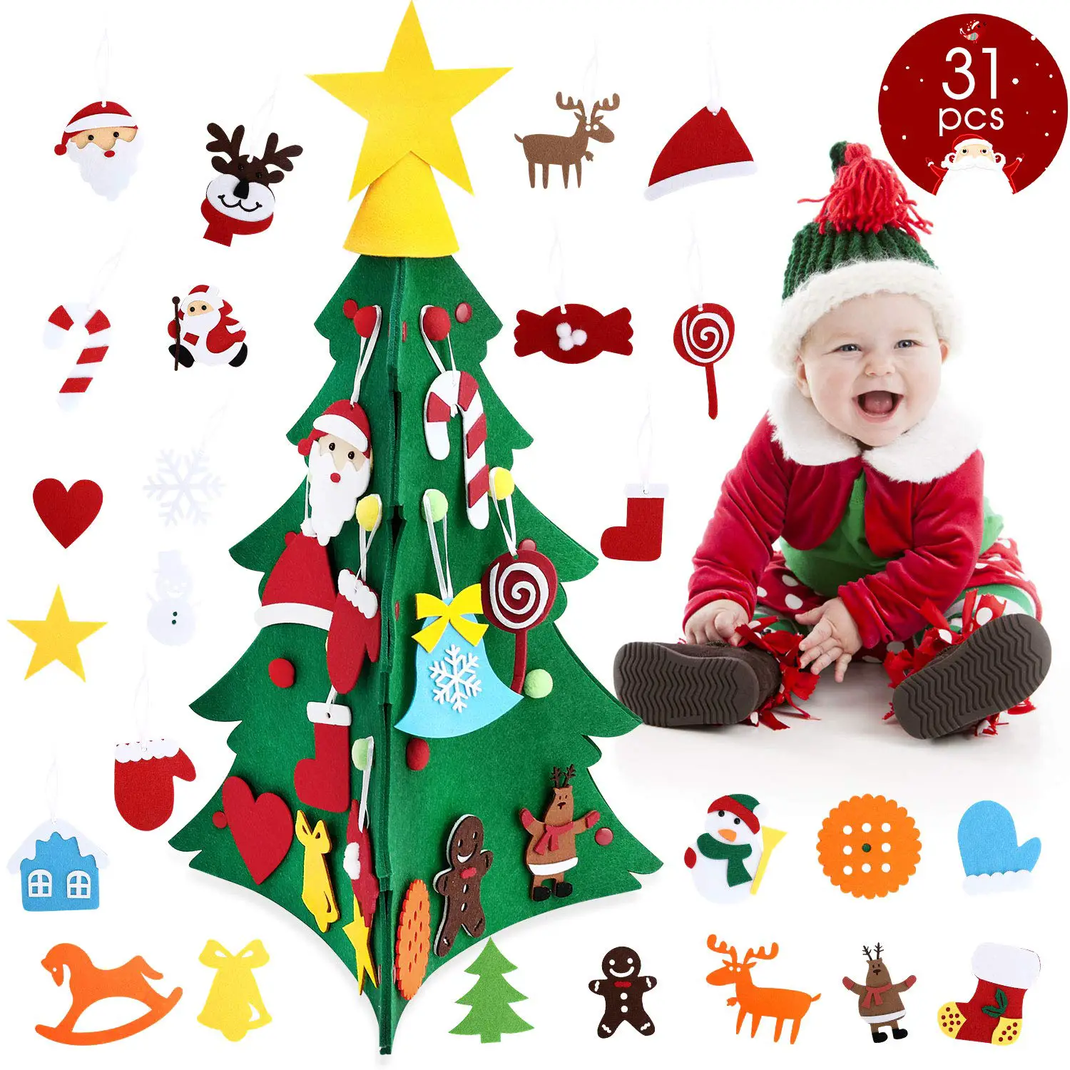 Bearbro DIY Christmas Tree for Children