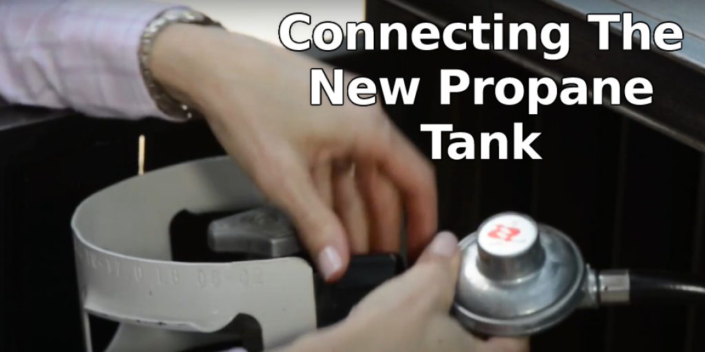 Connecting  The  New  Propane  Tank