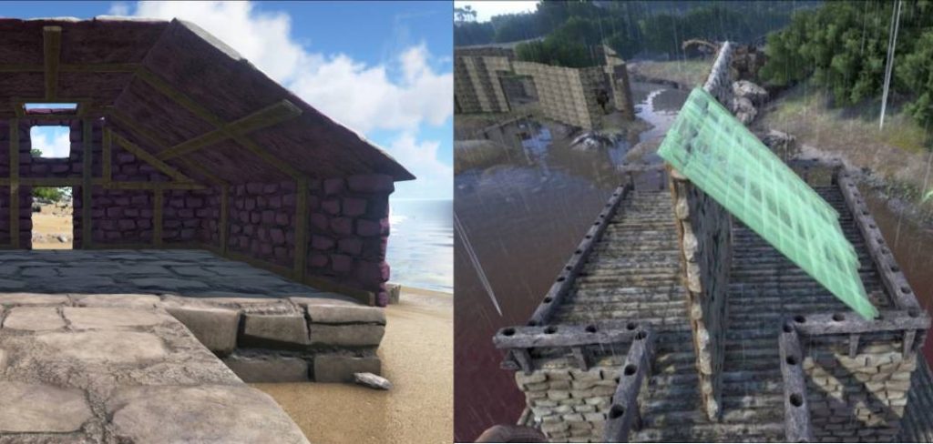 How to Rotate Sloped Roof Ark