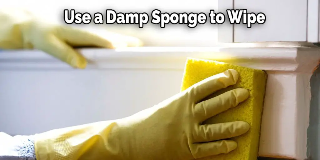Use a Damp Sponge to Wipe
