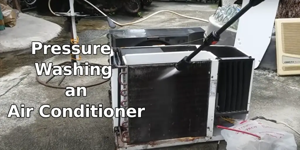 Pressure Washing an Air Conditioner