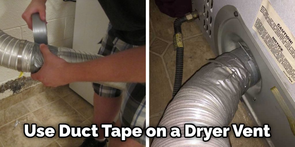  Use Duct Tape on a Dryer Vent