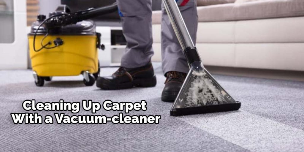 Cleaning Up Carpet With a Vacuum-cleaner