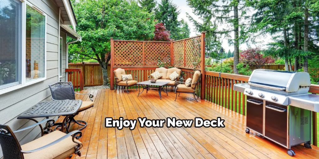 Enjoy Your New Deck