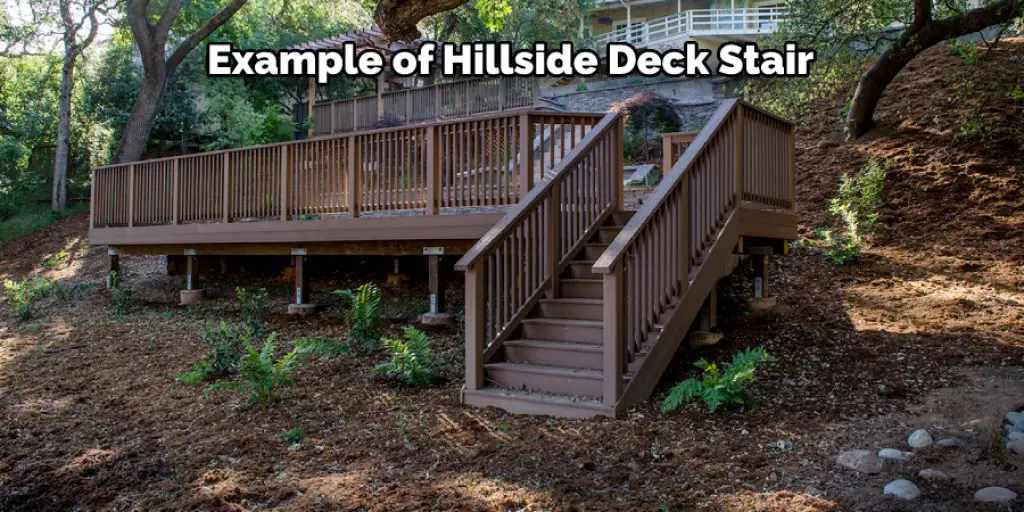 Example of Hillside Deck Stair