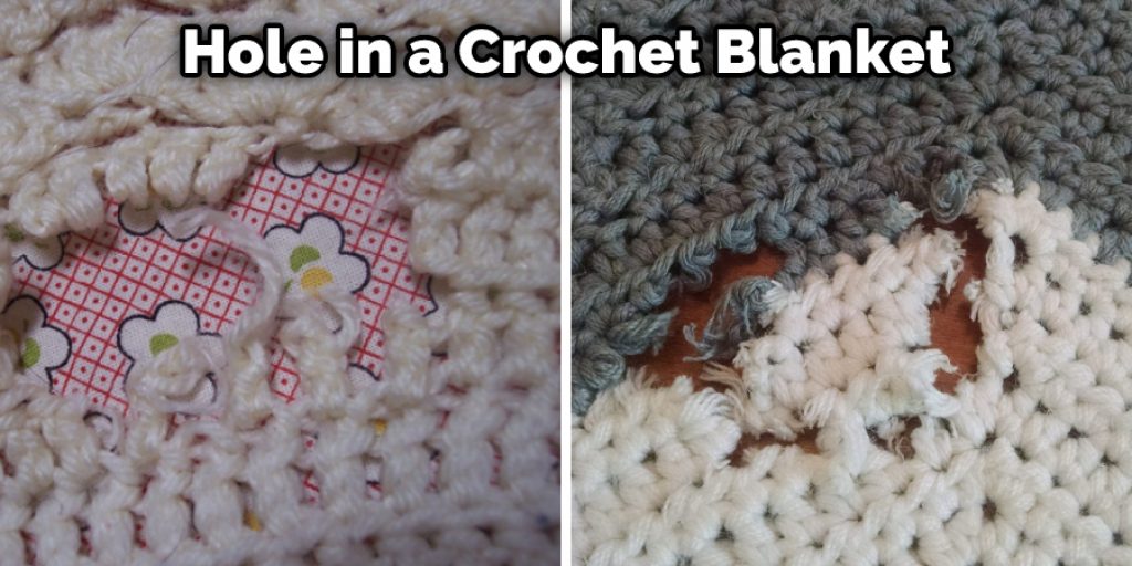 Hole in a Crochet Blanket