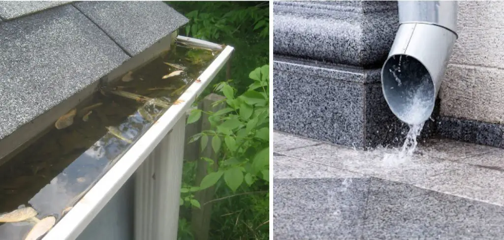 How to Clean Downspouts From the Ground