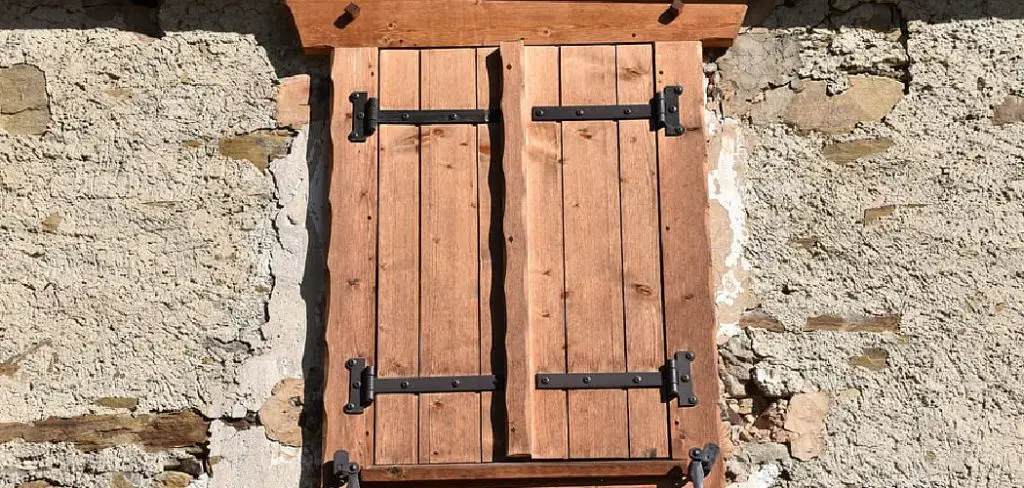 How to Make Shutters Out of Pallets