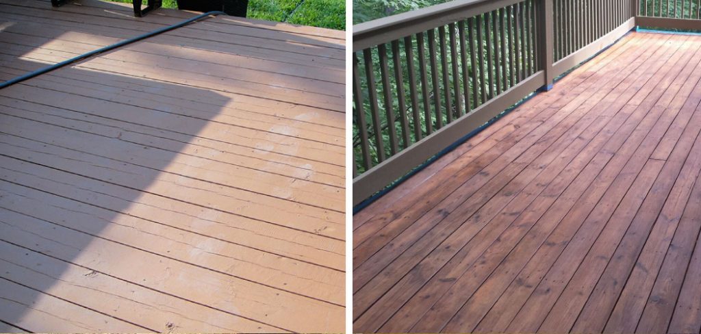 How to Prevent Footprints on Stained Deck