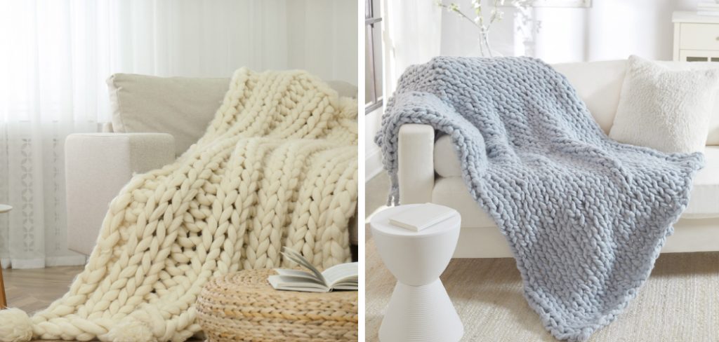 How to Stop Chunky Knit Blanket From Shedding
