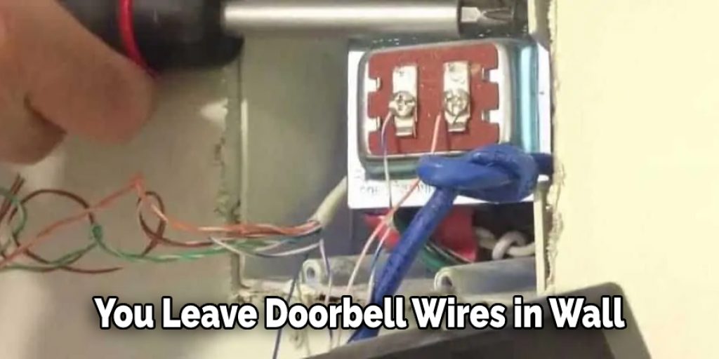 You Leave Doorbell Wires in Wall