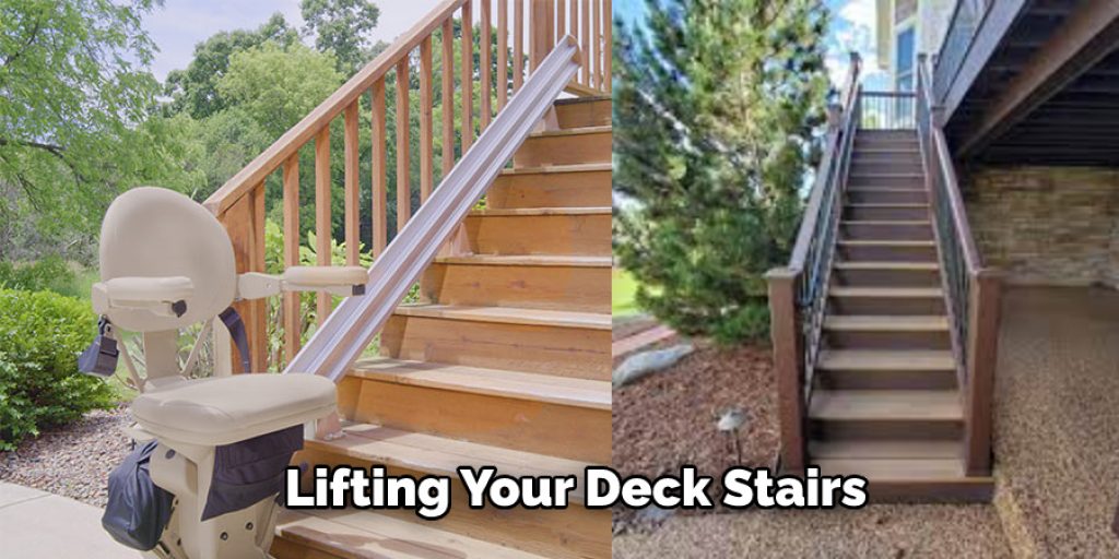 Lifting Your Deck Stairs