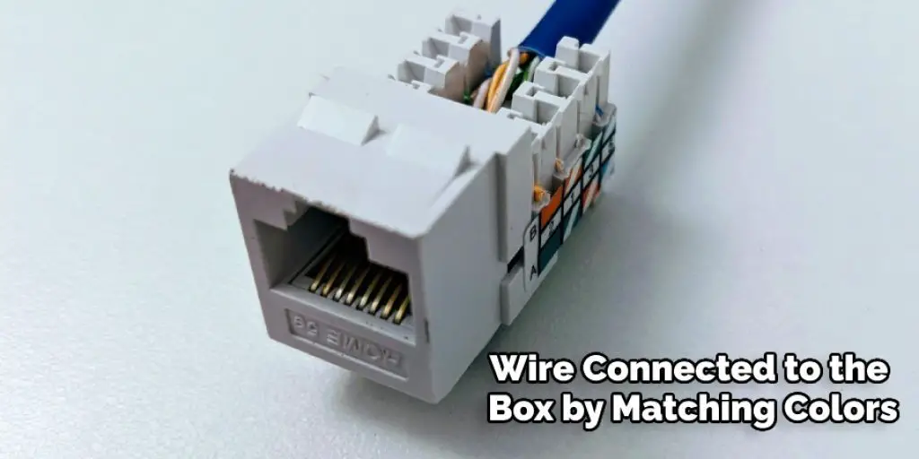Wire Connected to the Box by Matching Colors