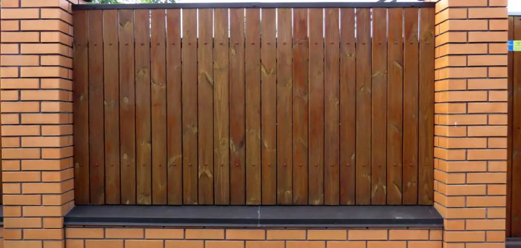 How to Attach a Fence to a Brick Wall