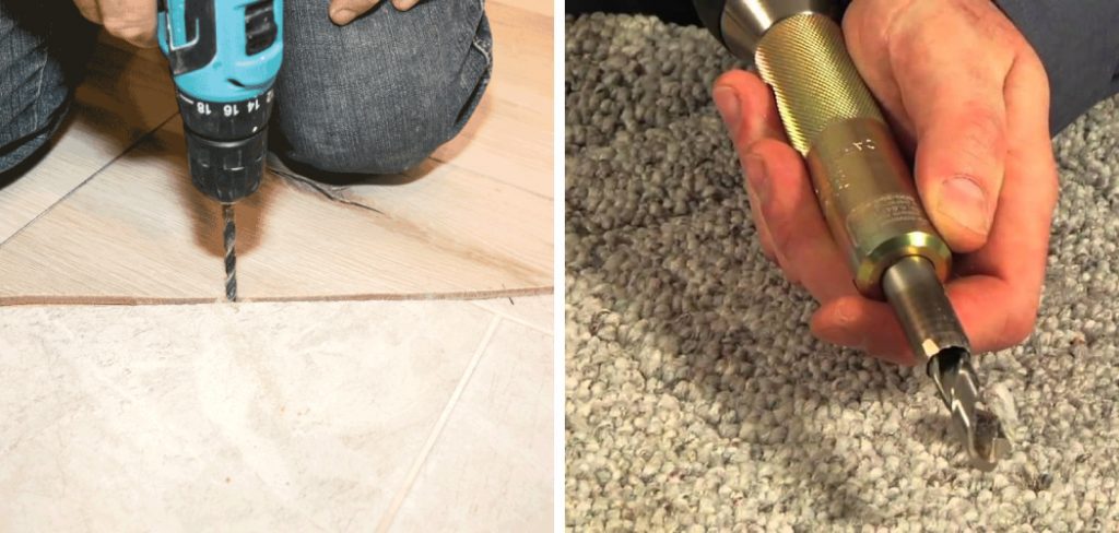 How to Drill Through Carpet
