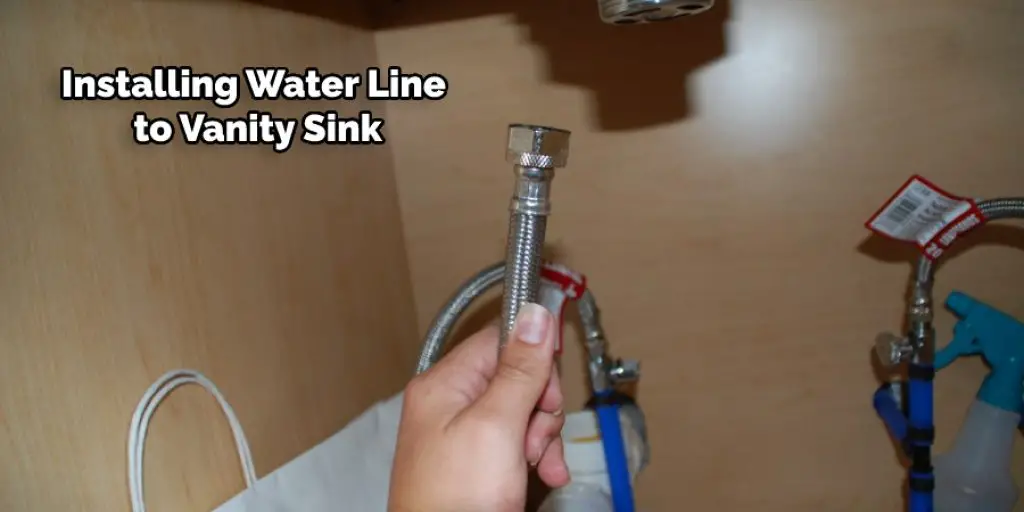 Installing Water Line to Vanity Sink