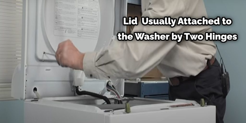 Lid  Usually Attached to the Washer by Two Hinges