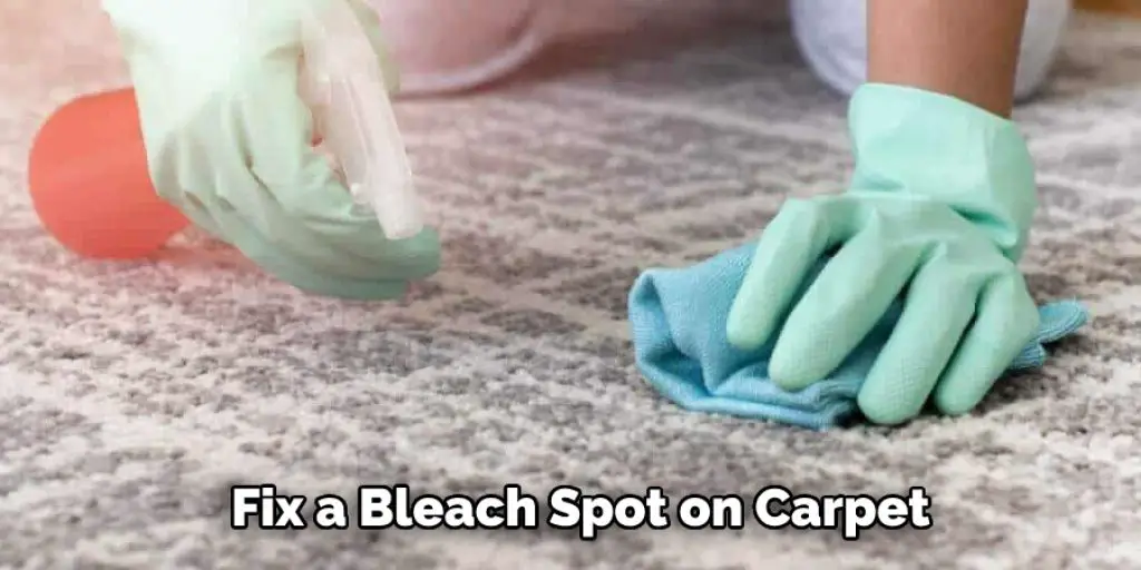 Fix a Bleach Spot on Carpet