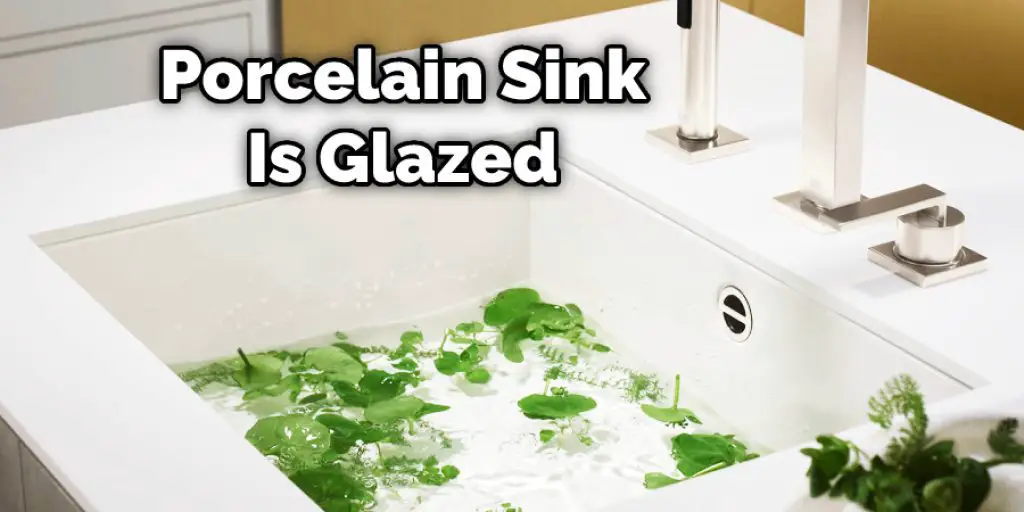 Porcelain Sink Is Glazed