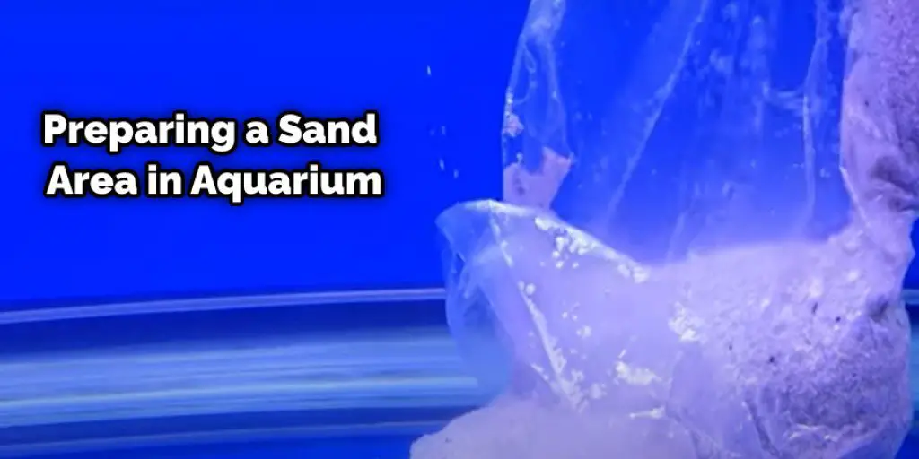 Preparing a Sand Area in Aquarium