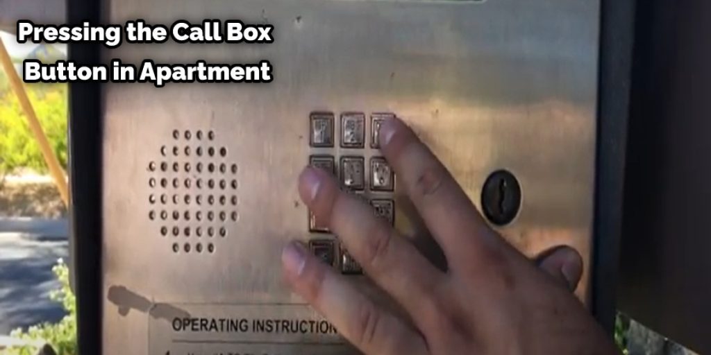 Pressing the Call Box Button in Apartment