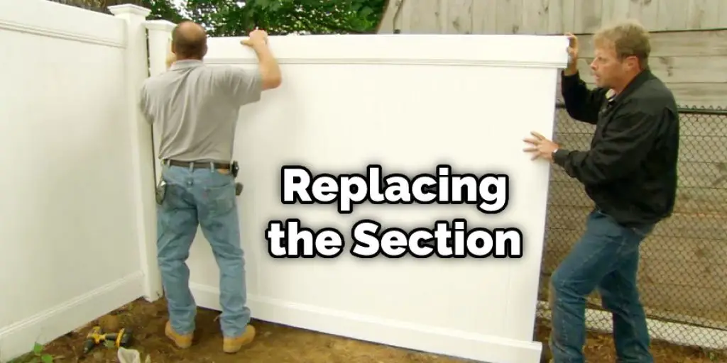Replacing the Section