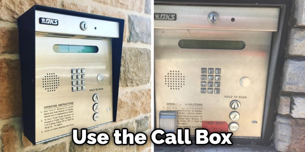 Use the Call Box