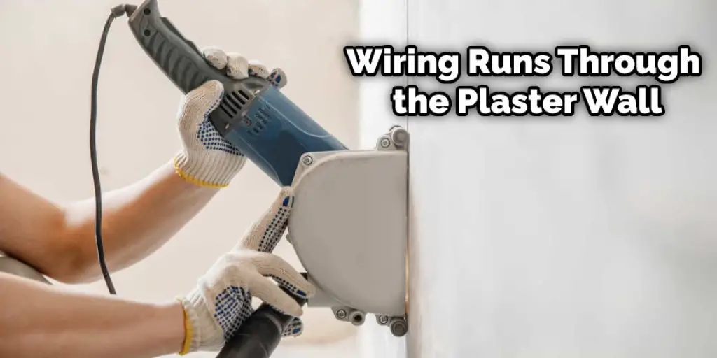 Wiring Runs Through the Plaster Wall