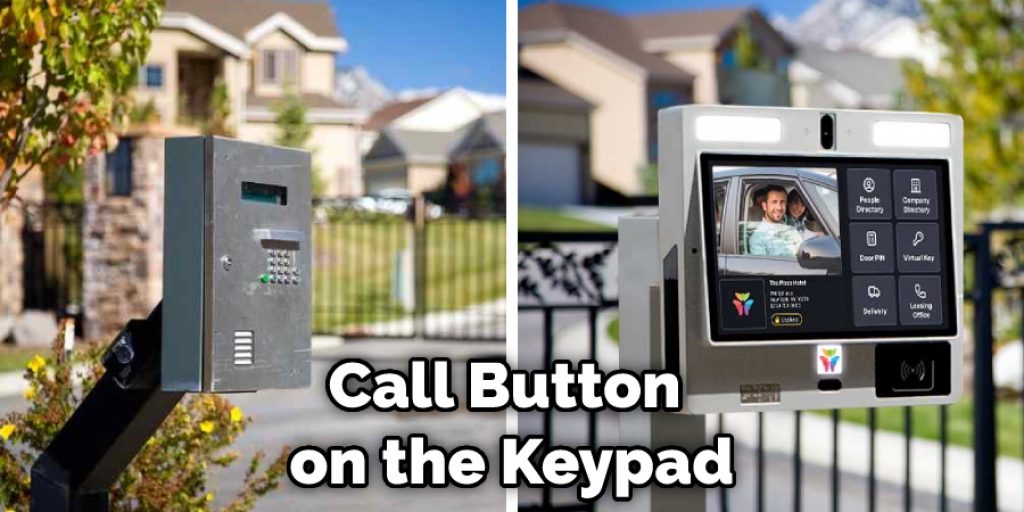 Call Button on the Keypad