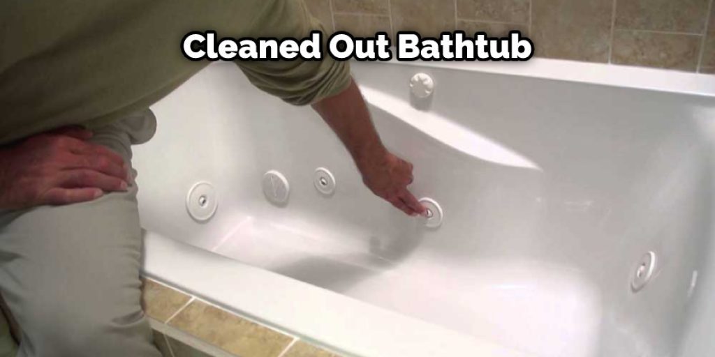 Cleaned Out Bathtub