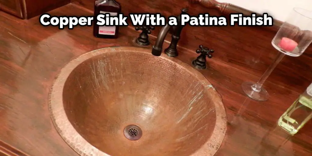 Copper Sink With a Patina Finish