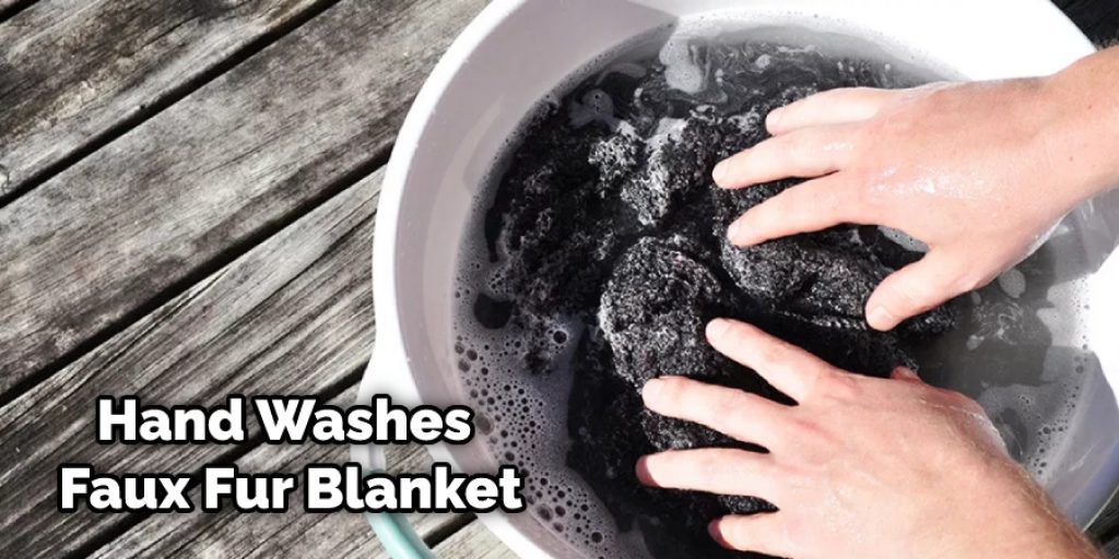 Hand Washes Faux Fur Blanket