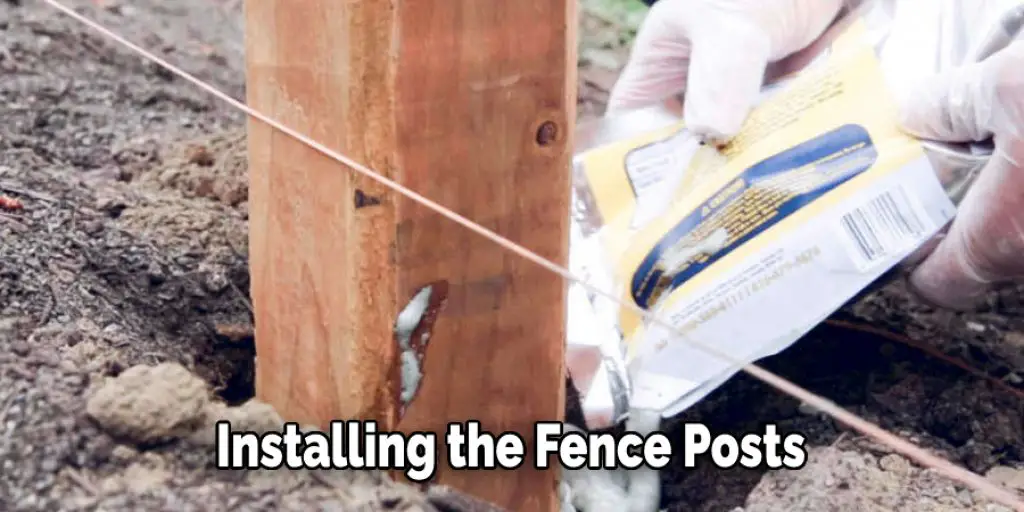 Installing the Fence Posts