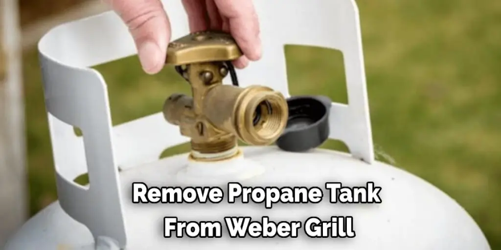 Remove Propane Tank  From Weber Grill