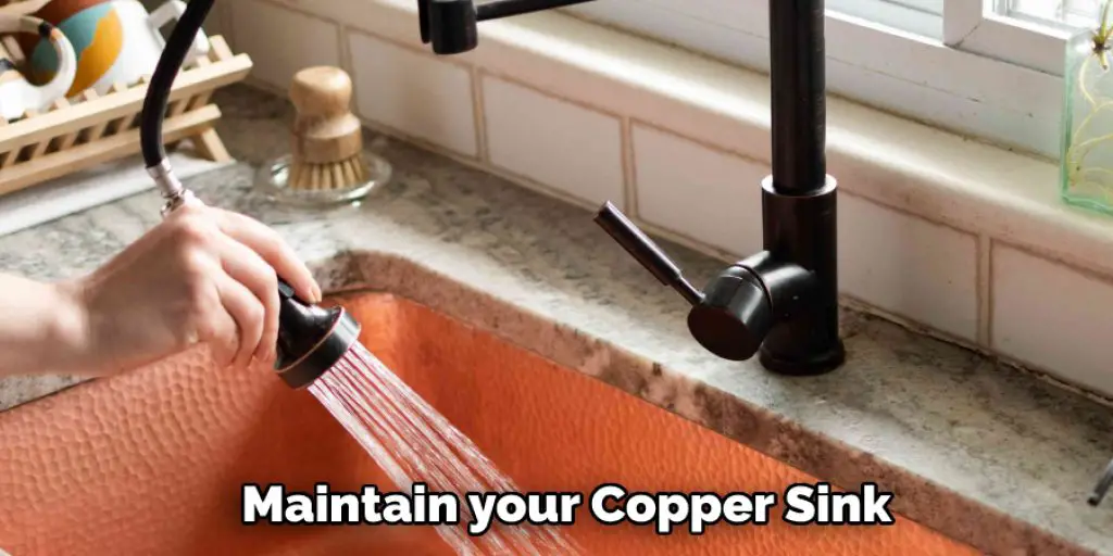 Maintain your Copper Sink