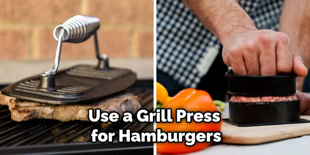Use a Grill Press for Hamburgers