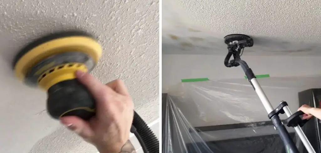 How to Sand a Ceiling Without Making a Mess