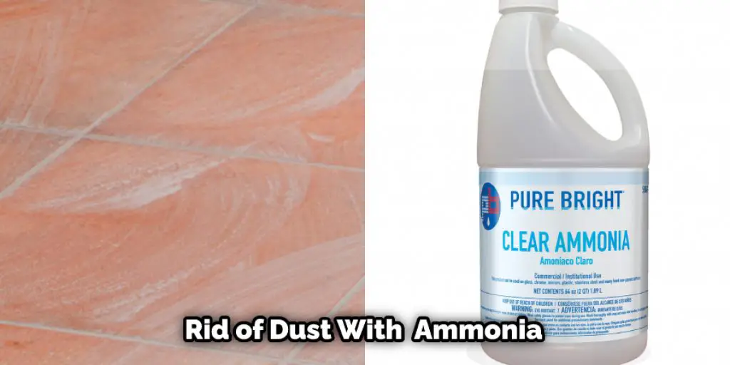 Rid of Dust With Ammonia