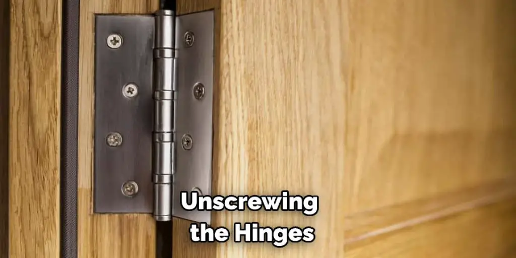 Unscrewing the Hinges
