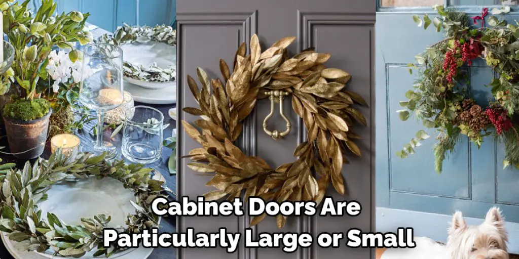 Cabinet Doors Are  Particularly Large or Small