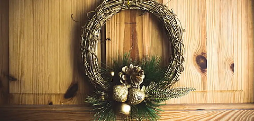 how to hang wreaths on cabinet doors