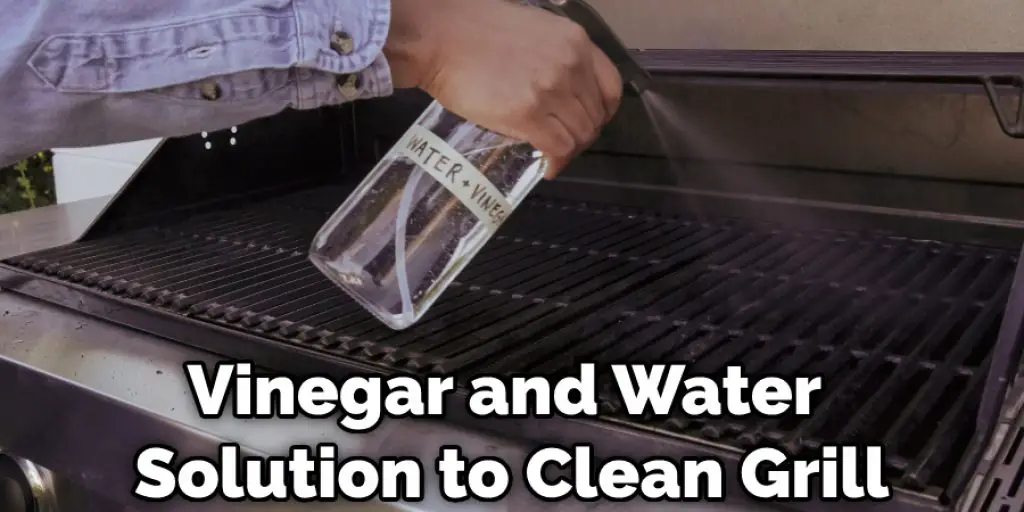 Vinegar and Water Solution to Clean Grill