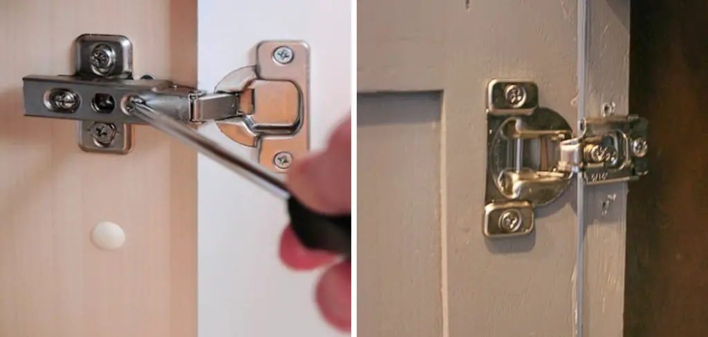 How to Remove Cabinet Doors With Old Hinges