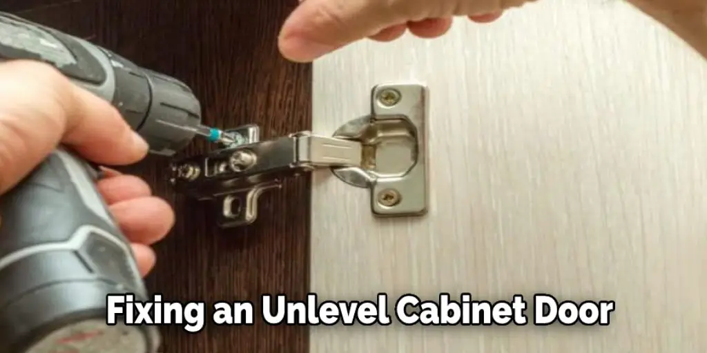 Fixing an Unlevel Cabinet Door