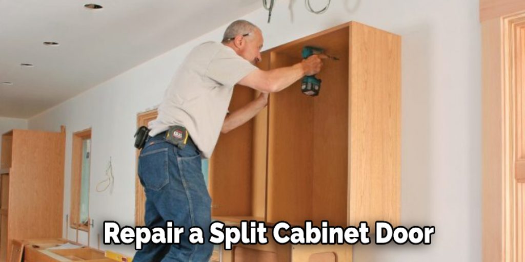 Repair a Split Cabinet Door