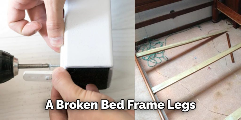 A Broken Bed Frame Legs