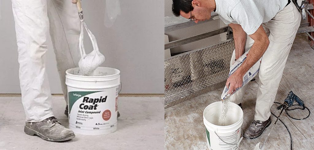 how to mix drywall mud by hand