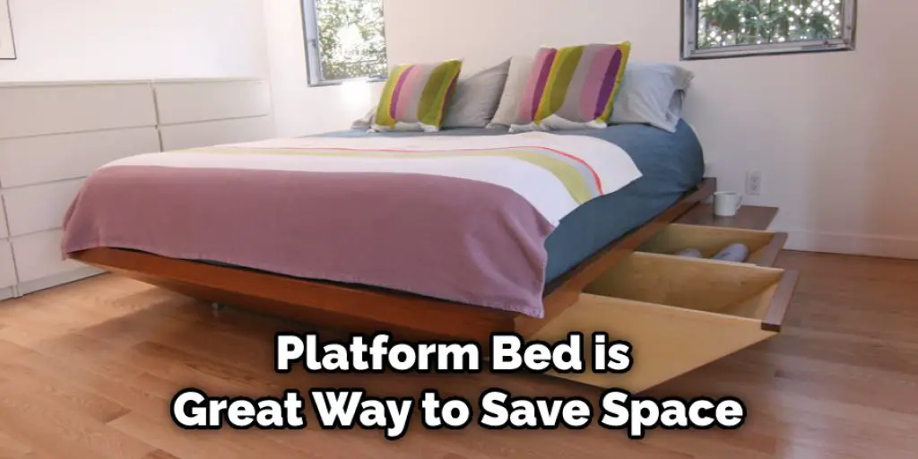 Platform Bed is Great Way to Save Space